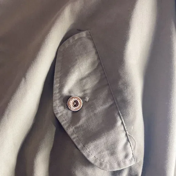 Vintage Unisex Fox Knapp Khaki Bomber Jacket Size Small - Picture 4 of 10